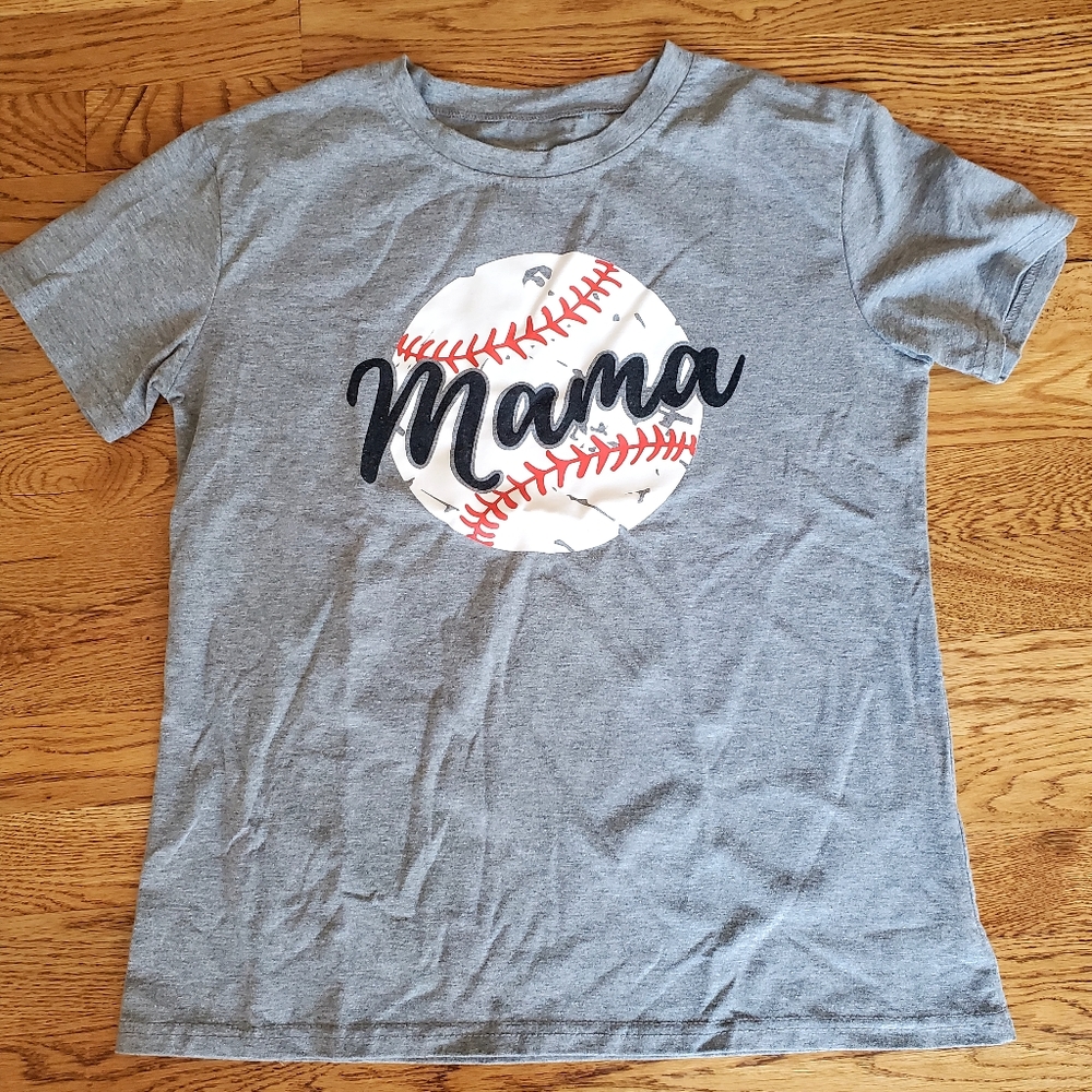 Baseball mama tshirt